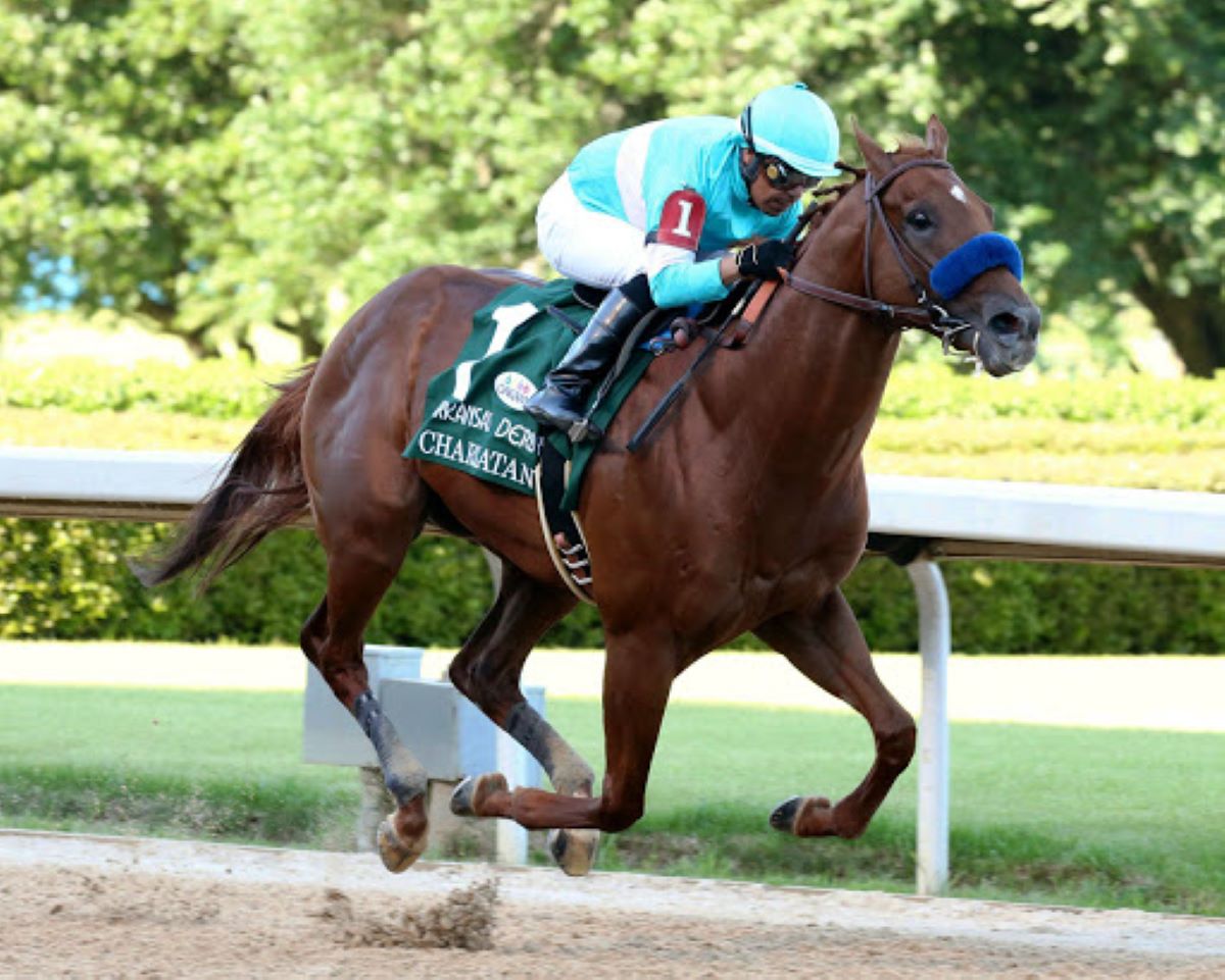 Charlatan Winning Ark Derby