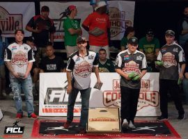 Players in the American Cornhole League prepare for a toss. The ACL recently partnered with PrizePicks to bring cornhole contests to DFS users. (Image: ACL)
