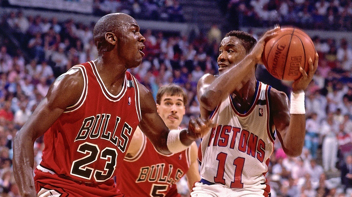 Michael Jordan Rules Chicago Bulls Detoir Pistons Bad Boys