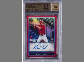 Mike Trout's autographed rookie card was one of only five