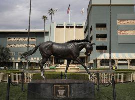 Santa Anita Park's revamped spring stakes schedule could use a Zenyatta-like performance to help the beleaguered track. (Image: Jae C. Hong/AP)