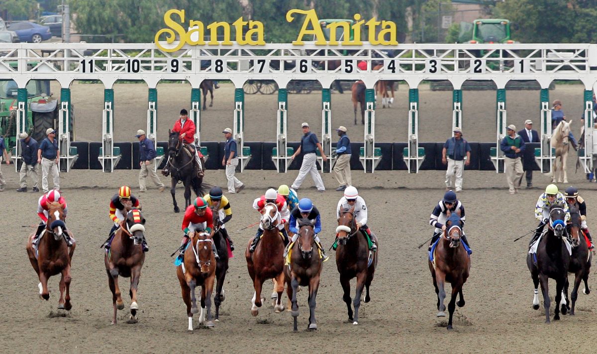 Santa Anita Horses Break