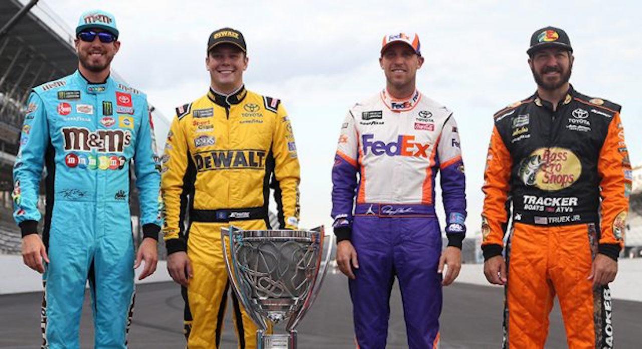 Kyle Busch, Erik Jones, Denny Hamlin, and Martin Truex Jr. Coca-Cola 600