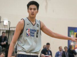 Kai Sotto, a 7-foor-2 prospect from the Philippines playing in Basketball Without Borders Global Camp in Chicago. (Image: Paul Mata/Rappler)