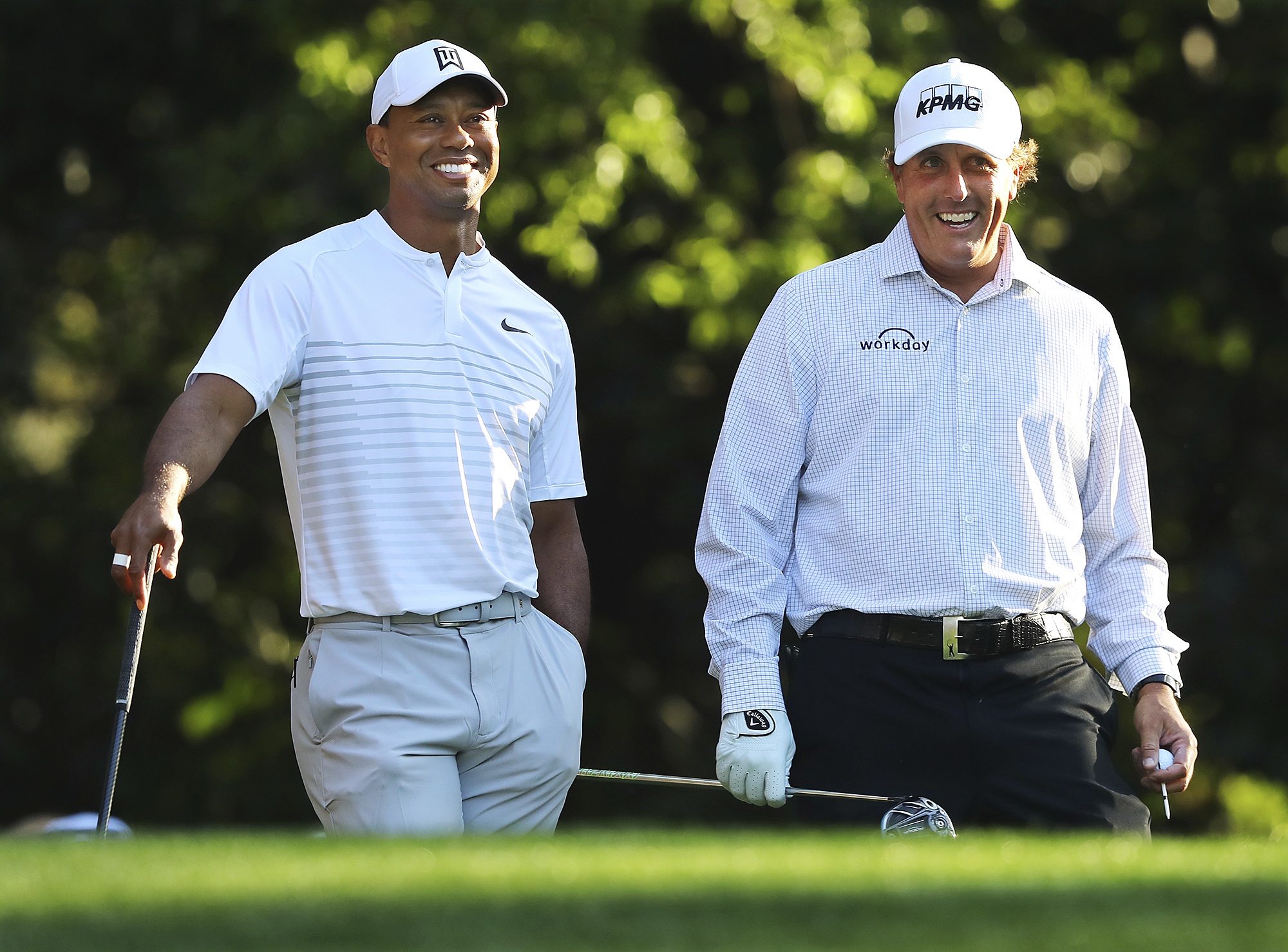 Tiger Woods and Phil Mickelson have ramped up the trash talking before Sundayâ€™s The Match: Champions for Charity. (Image: AP)