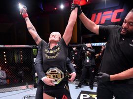 Amanda Nunes wins her UFC 250 fight against Felicia Spense by unanomous decision. (Image: Jeff Bottari/Getty)