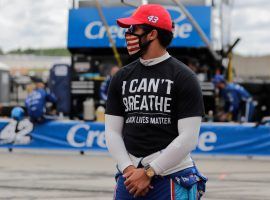 Bubba Wallace called on NASCAR to ban fans from bringing Confederate flags to races. (Image: Brynn Anderson/AP)