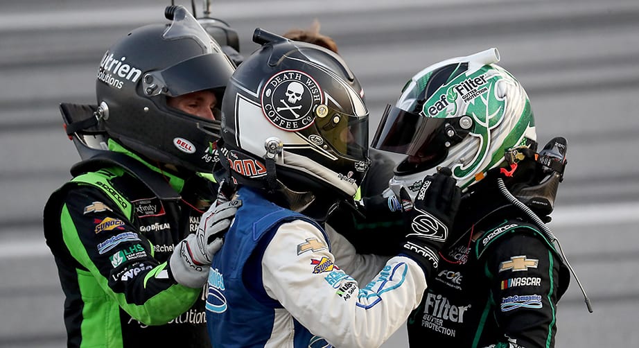 Kaulig Racing squad celebrates after Xfinity Talledega