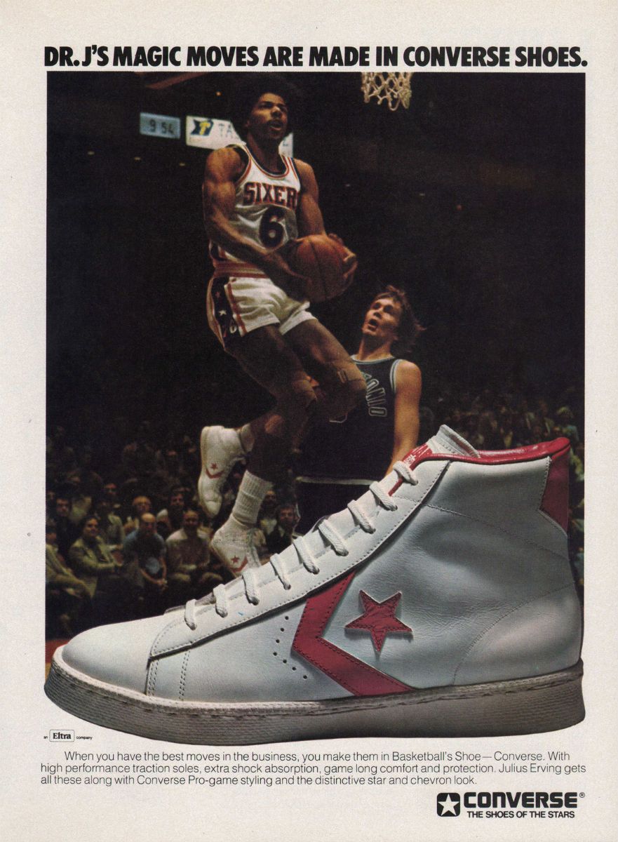 Converse ad features Julius Erving aka Dr. J.