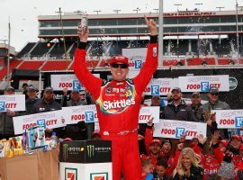 Kyle Busch has not won yet in 2020, but has a great chance to repeat at the Dixie Vodka 400 on Sunday at Homestead-Miami Speedway. (Image: Getty)