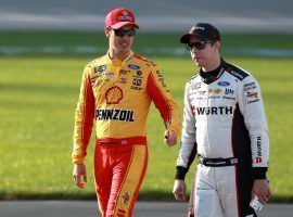 Team Penske drivers Joey Logano, left, and Brad Keselowski might have an advantage Wednesday night at Martinsville Speedway. (Image: Getty)