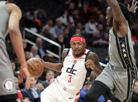 Washington Wizards Bradley Beal slices through the Brooklyn Nets. (Image: Porter Lambert/Getty)