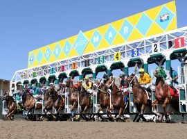 After taking last weekend off due to a coronavirus outbreak among its jockeys, Del Mar's starting gate opens again beginning Friday. (Image: Del Mar Thoroughbred Club)