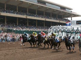 The horses breaking from Del Mar's starting gate for its summer meet will undergo health scrutiny unlike any seen before. And they'll do it in front of empty grandstands at the seaside San Diego-area track. (Image: Horsephotos /Getty Images)