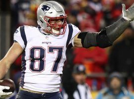 Rob Gronkowski, ex-Patriots TE, is at the top of the list for NFL Comeback Player of the Year. (Image: Jamie Squire/Getty)