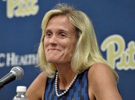 Pittsburgh athletic director Heather Lyke told a Senate committee that legalized sports betting was a corrupting force on college athletics. (Image: Matt Freed/Pittsburgh Post-Gazette)