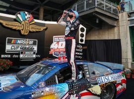 Kevin Harvick picked up his fourth win of the 2020 NASCAR Cup Series season at Indianapolis Motor Speedway on Sunday. (Image: Jenna Watson/IndyStar)