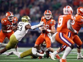 Notre Dame will play Clemson as part of its ACC conference schedule for the 2020 college football season. (Image: Ronald Martinez/Getty)