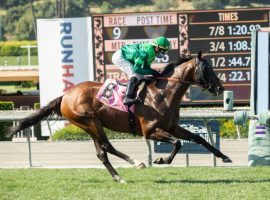 As chaos befell his chief rivals, Raging Bull enjoyed a perfect trip in May's Shoemaker Mile. Three of his rivals from that race try turning the tables in Friday's Grade 1 Maker's Mark Mile at Keeneland. (Image: Benoit Photo)