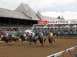 The horses leaving he starting gate at Saratoga is a summer staple. It continues with a stacked Saturday card featuring three Grade 1 stakes races. (Image: The Saratogian)