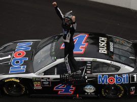 Kevin Harvick won the Brickyard 400 last year, and is the 4/1 favorite to win again. (Image: Getty)