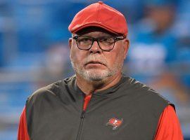 Tampa Bay Bucs head coach Bruce Arians gets to coach Tom Brady and Gronk this season. (Image: Grant Halverson/Getty)