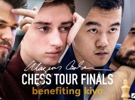 The Magnus Carlsen Chess Tour Finals begin on Sunday, with four grandmasters vying for a $140,000 first prize. (Image: Chess24.com)
