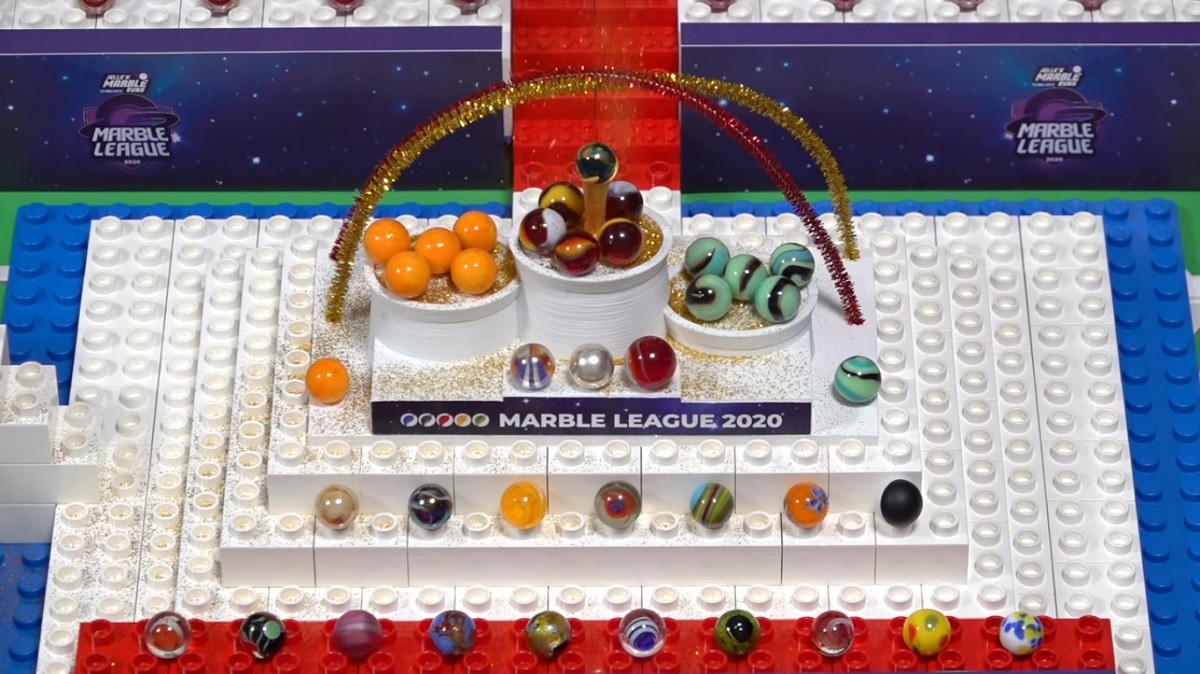 Marble Olympics Racing League 2020 Savage Speeders O'rangers Minty Maniacs