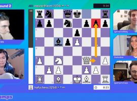 Itshafu defeated Easywithaces 2-0 in Tuesday’s marquee Pogchamps matchup. (Image: Chess.com)
