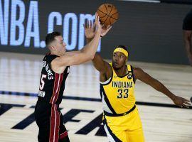 Duncan Robinson set a Miami Heat record with seven 3-pointers made without attempting a 2-point shot. (Image: Getty)