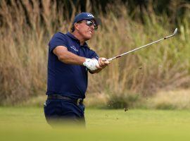 Phil Mickelson got a victory in his PGA Tour Champions debut on Wednesday, defeating the field by four shots. (Image: Getty)