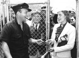 Not only did Bing Crosby popularize Del Mar in song, he took tickets on the track's July 1937 opening day. The San Diego-area seaside track named its stakes-heavy fall season after the iconic entertainer and horse fan. (Image: Del Mar Thoroughbred Club)