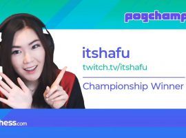 ItsHafu finished off Gripex 2-0 in the final to win the Pogchamps 2 championship. (Image: Chess.com)