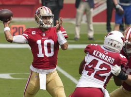 Jimmy Garoppolo and the San Francisco 49ers hope to bounce back in NFL Week 2 after an opening week loss. (Image: Tony Avelar/AP)