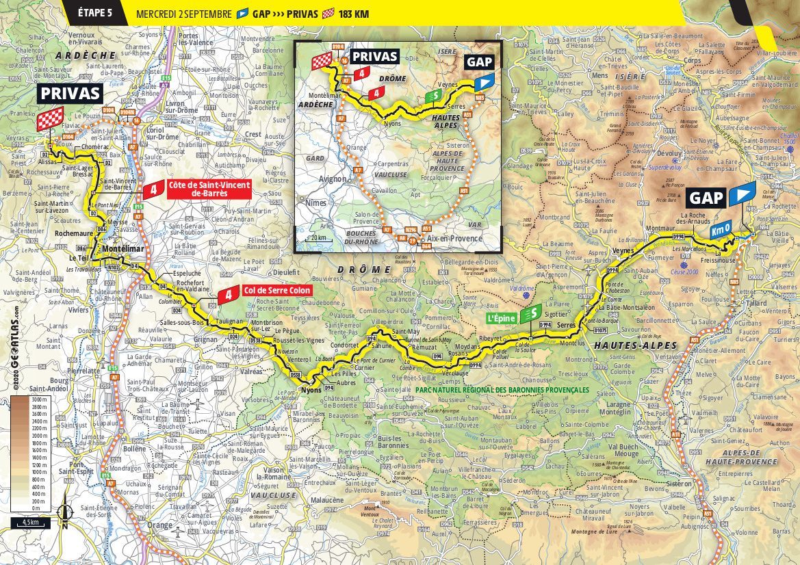 Stage 5 Tour de France Privas Gap