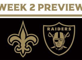 The New Orleans Saints play against the Las Vegas Raiders for the first time in Sin City during MNF. (Image: New Orleans Saints)