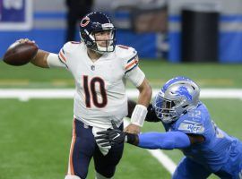 Chicago quarterback Mitchell Trubisky engineered a fourth-quarter comeback to upset Detroit and burn NFL Week 1 bettors. (Image: AP)