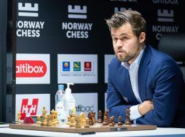 At least one bettor scored big when World Chess Champion Magnus Carlsen lost to Jan-Krzysztof Duda in Round 5 of Norway Chess. (Image: Lennart Ootes/Altibox Norway Chess)