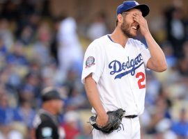 The Los Angeles Dodgers have scratched Clayton Kershaw from Game 2 of the NLCS against the Atlanta Braves. (Image: Gary A. Vasquez/USA Today Sports)