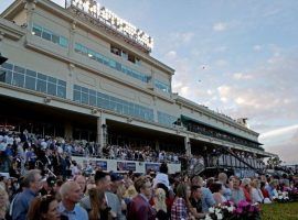 The scene for the 2021 Pegasus World Cup day won't be as crowded as it was in 2018. But Gulfstream Park will allow fans inside for its Championship Meet that begins Dec. 2. (Image: John McCall/South Florida Sun Sentinel)