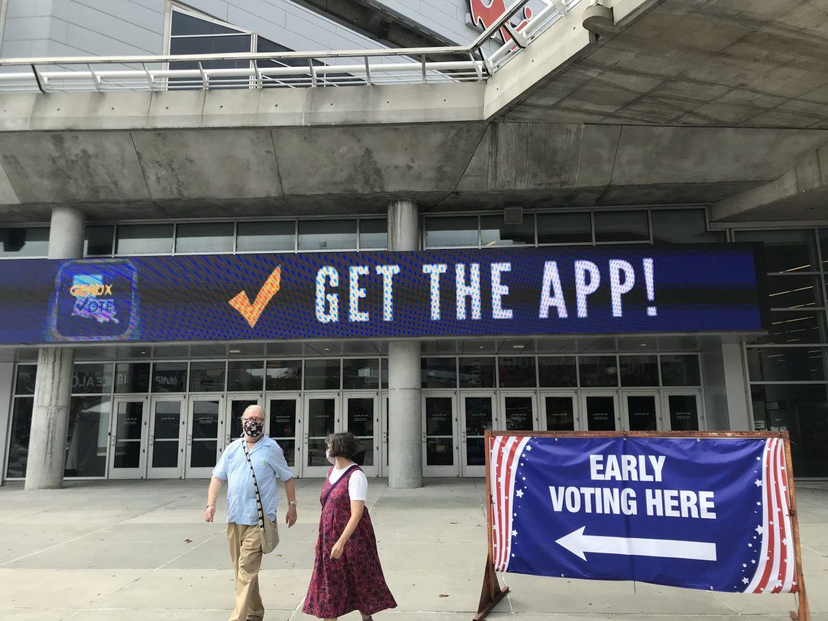 Louisiana voting at Smoothie King Center