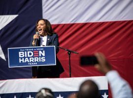 Democratic vice presidential nominee Kamala Harris campaigned in Texas on Friday. (Image: Montinique Monroe/Getty)