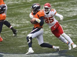 The Kansas City-Denver game was expected to a low-scoring affair because of snow and cold temperatures, but it was one of the few games in NFL Week 7 that didn’t stay under the total. (Image: Getty)