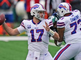 Buffalo quarterback Josh Allen has led the Bills to a 5-2 record and look to break the team’s seven-game losing streak to New England on Sunday at home. (Image: AP)