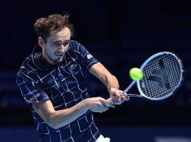 Daniil Medvedev went 3-0 in the group stage of the ATP Finals, and is now favored over Rafael Nadal in their semifinal. (Image: Getty)