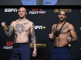 Anthony Smith (left) and Devin Clark (right) will fill in as the main event for UFC on ESPN 18 after Curtis Blaydes tested positive for COVID-19. (Image: Chris Unger/Zuffa)