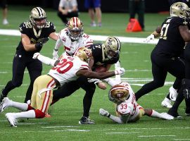 New Orleans Saints QB Drew Brees got knocked out of the game against the San Francisco 49ers with a rib injury. (Image: Chris Graythen/Getty)
