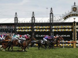 Vow and Declare captured the 2019 Melbourne Cup, known as the "race that stops a nation." Australia's most famous race runs without fans Monday night in the US. (Image: Getty)