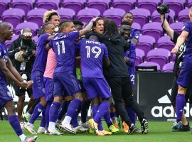 Orlando City will host New England in an MLS Cup Playoffs matchup after its emotional victory over NYCFC. (Image: Douglas P. DeFelice/Getty)