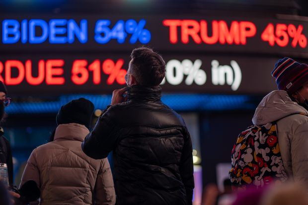 A bettor decides between Biden and Trump 